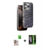 MARSİLYAN™- iPhone 16 Pro Max Kılıf Atlas Minimal Özel Seri - Şeffaf 360 Full Body Arka Koruyucu + Raze Metal Kamera Lens - NLGY