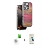 MARSİLYAN™- iPhone 16 Pro Max Kılıf Atlas Minimal Özel Seri - Şeffaf Pasifik Cam Ekran Koruyucu + Raze Metal Kamera Lens - BZ
