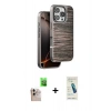 MARSİLYAN™- iPhone 16 Pro Max Kılıf Atlas Minimal Özel Seri - Şeffaf Pasifik Cam Ekran Koruyucu + Raze Metal Kamera Lens - NLGY