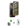 MARSİLYAN™- iPhone 16 Pro Max Kılıf Atlas Minimal Özel Seri - Şeffaf Pasifik Cam Ekran Koruyucu + Raze Metal Kamera Lens - SH