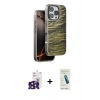 MARSİLYAN™- iPhone 16 Pro Max Kılıf Atlas Minimal Özel Seri - Şeffaf Pasifik Cam Ekran Koruyucu + Bilvis Titan Kamera Lens - SH