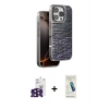 MARSİLYAN™- iPhone 16 Pro Max Kılıf Atlas Minimal Özel Seri - Şeffaf Pasifik Cam Ekran Koruyucu + Bilvis Titan Kamera Lens - SH