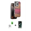 MARSİLYAN™- iPhone 16 Pro Max Kılıf Atlas Minimal Özel Seri - Siyah 360 Mat Full Body Arka Koruyucu + Raze Metal Kamera Lens - BZ