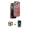 MARSİLYAN™- iPhone 16 Pro Max Kılıf Atlas Minimal Özel Seri - Siyah 360 Mat Full Body Arka Koruyucu + Pers Alüminyum Kamera Lens - CLTM