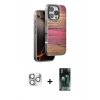 MARSİLYAN™- iPhone 16 Pro Max Kılıf Atlas Minimal Özel Seri - Siyah 360 Mat Full Body Arka Koruyucu + Pers Alüminyum Kamera Lens - GS