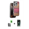 MARSİLYAN™- iPhone 16 Pro Max Kılıf Atlas Minimal Özel Seri - Siyah 360 Mat Full Body Arka Koruyucu + Raze Metal Kamera Lens - SH