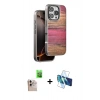 MARSİLYAN™- iPhone 16 Pro Max Kılıf Atlas Minimal Özel Seri - Siyah 3D Antistatik Seramik Nano Ekran Koruyucu + Raze Metal Kamera Lens - NLGY