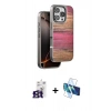 MARSİLYAN™- iPhone 16 Pro Max Kılıf Atlas Minimal Özel Seri - Siyah 3D Antistatik Seramik Nano Ekran Koruyucu + Bilvis Titan Kamera Lens - TMGI