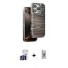 MARSİLYAN™- iPhone 16 Pro Max Kılıf Atlas Minimal Özel Seri - Siyah Bilvis 3D Cam Ekran Koruyucu + Bilvis Titan Kamera Lens - TMGI