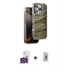 MARSİLYAN™- iPhone 16 Pro Max Kılıf Atlas Minimal Özel Seri - Siyah Bilvis 3D Cam Ekran Koruyucu + Bilvis Titan Kamera Lens - SH