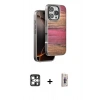MARSİLYAN™- iPhone 16 Pro Max Kılıf Atlas Minimal Özel Seri - Siyah Bilvis 3D Cam Ekran Koruyucu + PVD Metal Kamera Lens - GS