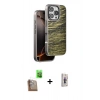 MARSİLYAN™- iPhone 16 Pro Max Kılıf Atlas Minimal Özel Seri - Siyah Bilvis 3D Cam Ekran Koruyucu + Raze Metal Kamera Lens - CLTM
