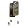MARSİLYAN™- iPhone 16 Pro Max Kılıf Atlas Minimal Özel Seri - Siyah Bilvis 3D Cam Ekran Koruyucu + Raze Metal Kamera Lens - NLGY