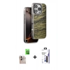 MARSİLYAN™- iPhone 16 Pro Max Kılıf Atlas Minimal Özel Seri - Siyah Bilvis 3X AR Hayalet Cam Ekran Koruyucu + Raze Metal Kamera Lens - NLGY