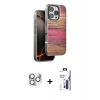 MARSİLYAN™- iPhone 16 Pro Max Kılıf Atlas Minimal Özel Seri - Siyah Bilvis 3X AR Hayalet Cam Ekran Koruyucu + Pers Alüminyum Kamera Lens - GS
