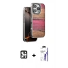 MARSİLYAN™- iPhone 16 Pro Max Kılıf Atlas Minimal Özel Seri - Siyah Bilvis 3X AR HD Cam Ekran Koruyucu + PVD Metal Kamera Lens - GS