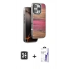 MARSİLYAN™- iPhone 16 Pro Max Kılıf Atlas Minimal Özel Seri - Siyah Bilvis 3X AR HD Cam Ekran Koruyucu + PVD Metal Kamera Lens - SH