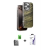 MARSİLYAN™- iPhone 16 Pro Max Kılıf Atlas Minimal Özel Seri - Siyah Bilvis 3X AR HD Cam Ekran Koruyucu + Raze Metal Kamera Lens - SH