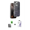 MARSİLYAN™- iPhone 16 Pro Max Kılıf Atlas Minimal Özel Seri - Siyah Bilvis 3X AR HD Cam Ekran Koruyucu + Raze Metal Kamera Lens - SH