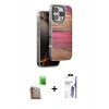 MARSİLYAN™- iPhone 16 Pro Max Kılıf Atlas Minimal Özel Seri - Siyah Bilvis 3X AR HD Cam Ekran Koruyucu + Raze Metal Kamera Lens - CLTM