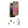 MARSİLYAN™- iPhone 16 Pro Max Kılıf Atlas Minimal Özel Seri - Siyah Bilvis 3X AR HD Cam Ekran Koruyucu + Raze Metal Kamera Lens - BZ
