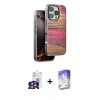 MARSİLYAN™- iPhone 16 Pro Max Kılıf Atlas Minimal Özel Seri - Siyah Bilvis 5in1 3D Magic Cam Ekran Koruyucu + Gümüş Bilvis Titan Kamera Lens