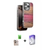 MARSİLYAN™- iPhone 16 Pro Max Kılıf Atlas Minimal Özel Seri - Siyah Bilvis 5in1 3D Magic Cam Ekran Koruyucu + Raze Metal Kamera Lens - NLGY