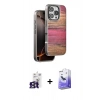 MARSİLYAN™- iPhone 16 Pro Max Kılıf Atlas Minimal Özel Seri - Siyah Bilvis 5in1 5D Magic Hayalet Cam Ekran Koruyucu + Bilvis Titan Kamera Lens - TMGI