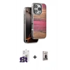MARSİLYAN™- iPhone 16 Pro Max Kılıf Atlas Minimal Özel Seri - Siyah Bilvis Hayalet Cam Ekran Koruyucu + Bilvis Titan Kamera Lens - GS