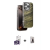 MARSİLYAN™- iPhone 16 Pro Max Kılıf Atlas Minimal Özel Seri - Siyah Bilvis Hayalet Cam Ekran Koruyucu + Bilvis Titan Kamera Lens - GS