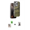 MARSİLYAN™- iPhone 16 Pro Max Kılıf Atlas Minimal Özel Seri - Siyah Bilvis Hayalet Cam Ekran Koruyucu + Raze Metal Kamera Lens - NLGY