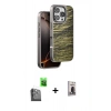 MARSİLYAN™- iPhone 16 Pro Max Kılıf Atlas Minimal Özel Seri - Siyah Bilvis Hayalet Cam Ekran Koruyucu + Raze Metal Kamera Lens - SH