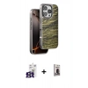 MARSİLYAN™- iPhone 16 Pro Max Kılıf Atlas Minimal Özel Seri - Siyah Bilvis Hayalet Cam Ekran Koruyucu + Bilvis Titan Kamera Lens - TMGI