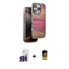 MARSİLYAN™- iPhone 16 Pro Max Kılıf Atlas Minimal Özel Seri - Siyah Buffer Cam Ekran Koruyucu + Bilvis Titan Kamera Lens - SH