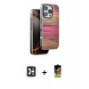 MARSİLYAN™- iPhone 16 Pro Max Kılıf Atlas Minimal Özel Seri - Siyah Buffer Cam Ekran Koruyucu + PVD Metal Kamera Lens - SH