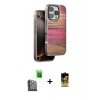MARSİLYAN™- iPhone 16 Pro Max Kılıf Atlas Minimal Özel Seri - Siyah Buffer Cam Ekran Koruyucu + Siyah Raze Metal Kamera Lens