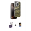 MARSİLYAN™- iPhone 16 Pro Max Kılıf Atlas Minimal Özel Seri - Siyah Buffer Hayalet Cam Ekran Koruyucu + Bilvis Titan Kamera Lens - GS