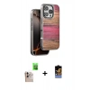 MARSİLYAN™- iPhone 16 Pro Max Kılıf Atlas Minimal Özel Seri - Siyah Buffer Hayalet Cam Ekran Koruyucu + Raze Metal Kamera Lens - NLGY