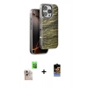 MARSİLYAN™- iPhone 16 Pro Max Kılıf Atlas Minimal Özel Seri - Siyah Buffer Hayalet Cam Ekran Koruyucu + Raze Metal Kamera Lens - NLGY