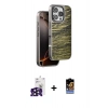 MARSİLYAN™- iPhone 16 Pro Max Kılıf Atlas Minimal Özel Seri - Siyah Buffer Hayalet Cam Ekran Koruyucu + Siyah Bilvis Titan Kamera Lens