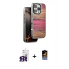MARSİLYAN™- iPhone 16 Pro Max Kılıf Atlas Minimal Özel Seri - Siyah Buffer Hayalet Cam Ekran Koruyucu + Siyah Bilvis Titan Kamera Lens