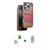 MARSİLYAN™- iPhone 16 Pro Max Kılıf Atlas Minimal Özel Seri - Siyah Joko Magic 5D Cam + Raze Metal Kamera Lens - BZ