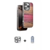 MARSİLYAN™- iPhone 16 Pro Max Kılıf Atlas Minimal Özel Seri - Siyah Joko Magic 5D Cam + Pers Alüminyum Kamera Lens - GI
