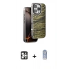 MARSİLYAN™- iPhone 16 Pro Max Kılıf Atlas Minimal Özel Seri - Siyah Joko Magic 5D Cam + PVD Metal Kamera Lens - GS