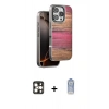 MARSİLYAN™- iPhone 16 Pro Max Kılıf Atlas Minimal Özel Seri - Siyah Joko Magic 5D Cam + PVD Metal Kamera Lens - GD