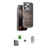 MARSİLYAN™- iPhone 16 Pro Max Kılıf Atlas Minimal Özel Seri - Siyah Joko Magic 5D Cam + Raze Metal Kamera Lens - SH