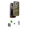 MARSİLYAN™- iPhone 16 Pro Max Kılıf Atlas Minimal Özel Seri - Siyah Joko Magic 5D Cam + Raze Metal Kamera Lens - SH