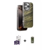 MARSİLYAN™- iPhone 16 Pro Max Kılıf Atlas Minimal Özel Seri - Siyah Joko Magic 5D Hayalet Cam + Gümüş Bilvis Titan Kamera Lens