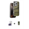 MARSİLYAN™- iPhone 16 Pro Max Kılıf Atlas Minimal Özel Seri - Siyah Joko Magic 5D Hayalet Cam + Titanyum Gri Bilvis Titan Kamera Lens