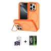 MARSİLYAN™- iPhone 16 Pro Max Kılıf Çekirdek Klasik - Şeffaf 360 Full Body Arka Koruyucu + Bilvis Titan Kamera Lens - GS